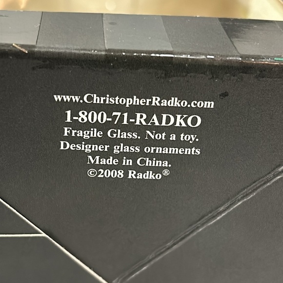 Christopher Radko Celebrations 2008 Santa's Coat Suit Glass Ornament in Box - Picture 7 of 7